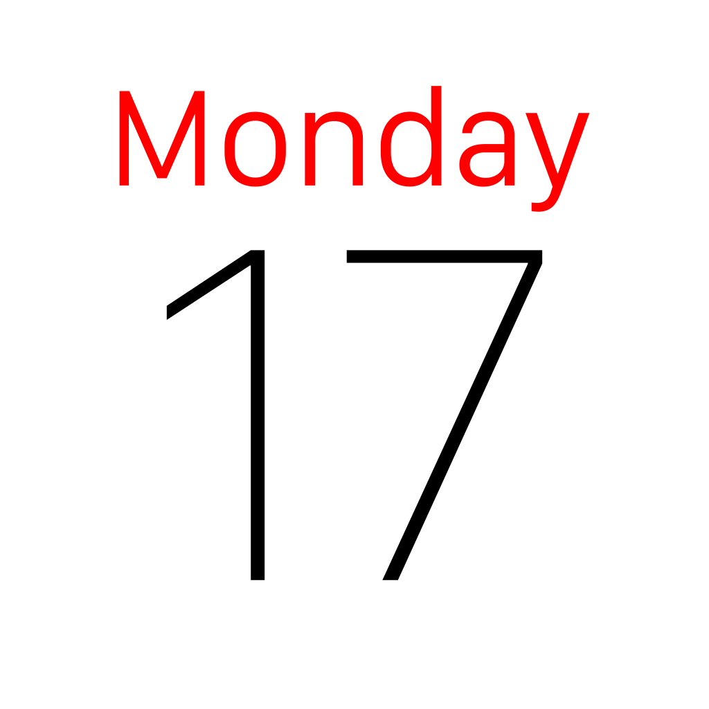 Apple Calendar Icon